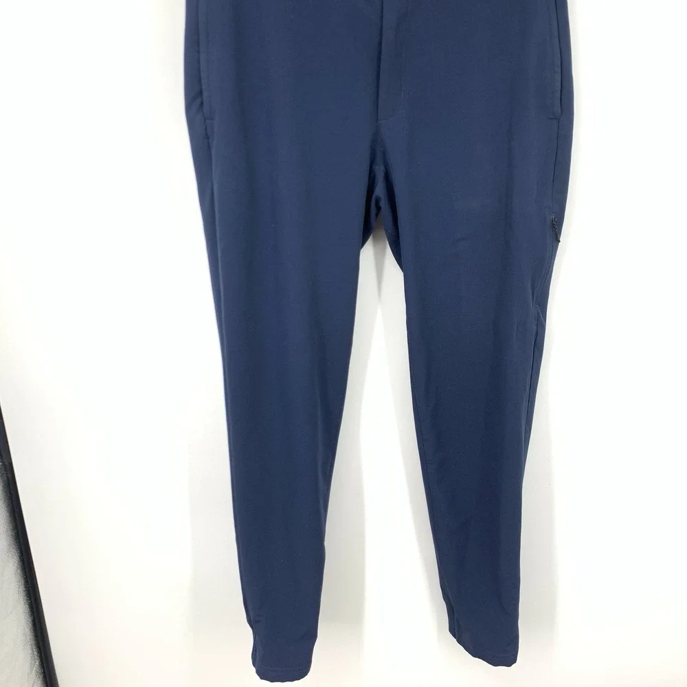 Mack Weldon Men Size Large Pants‎ Blue Performance Slim Straight Joggers Stretch